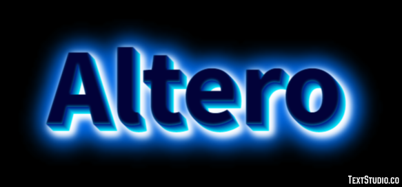 Altero Text effect