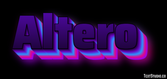 Altero Text effect
