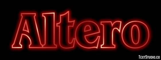 Altero Text effect