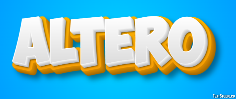 Altero Text effect