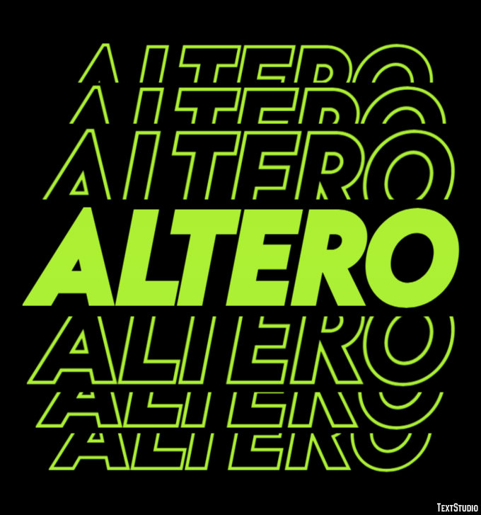 Altero Effetto testo