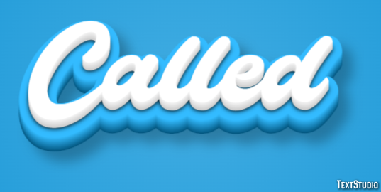 Called Text Effect