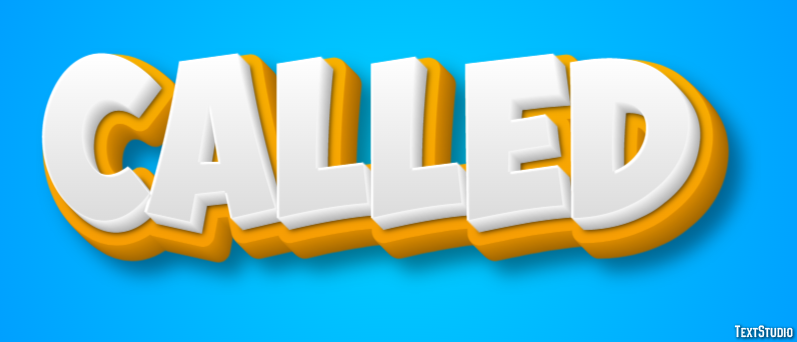 Called Text Effect