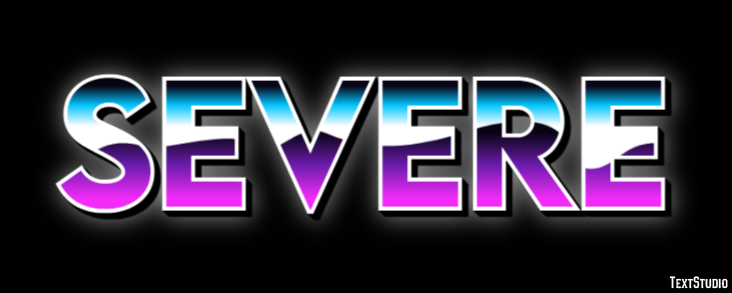 Severe Efeito de texto