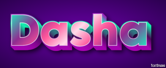 Dasha Text Effect