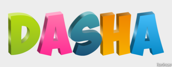 Dasha Text Effect