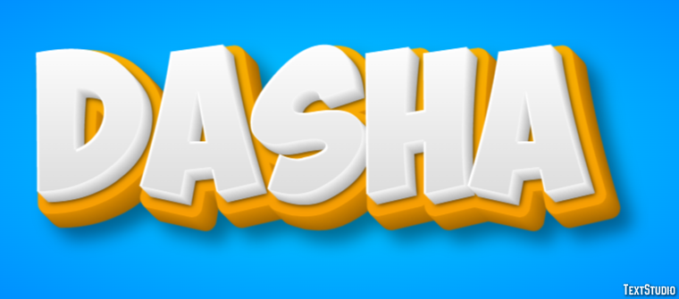 Dasha Text Effect