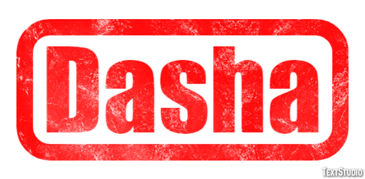 Dasha Tekst effect