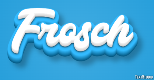 Frosch Texteffekt