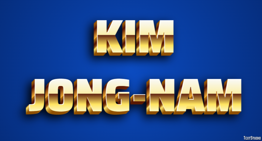 Kim Jong-nam Efecto de Texto