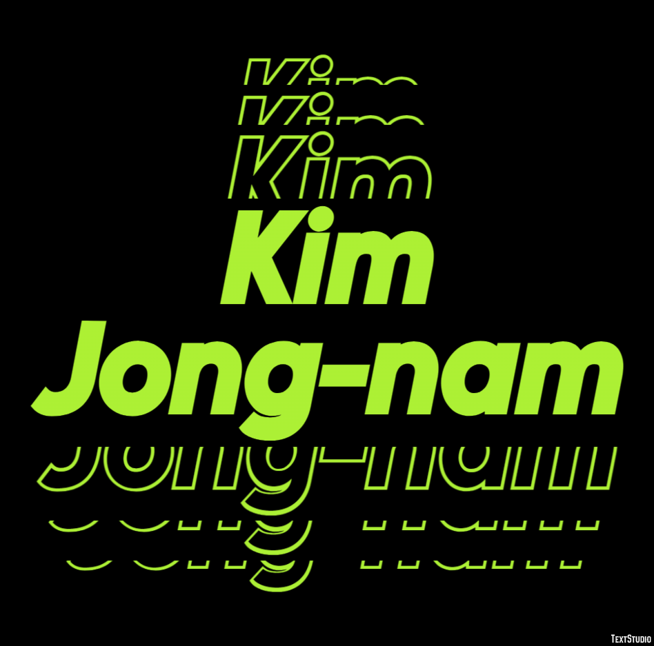 Kim Jong-nam Efecto de Texto