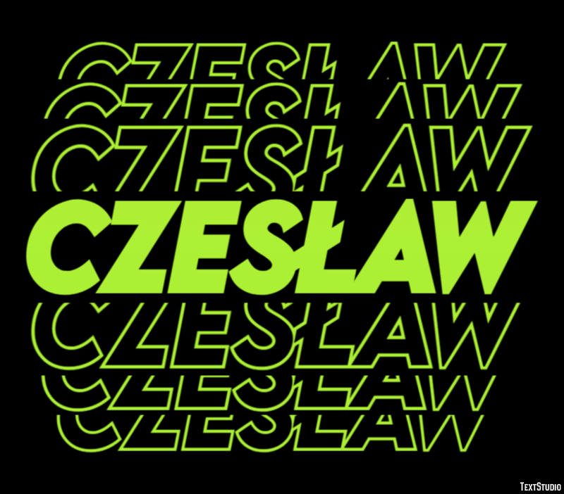 Czesław Effetto testo