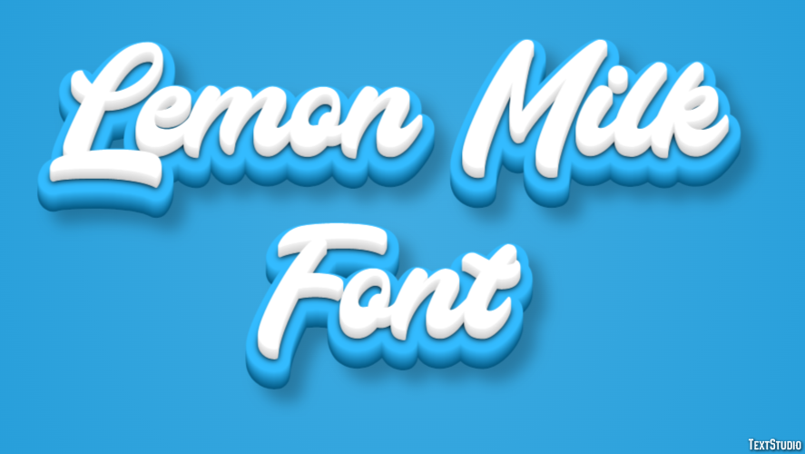 Lemon Milk Font Text Effect