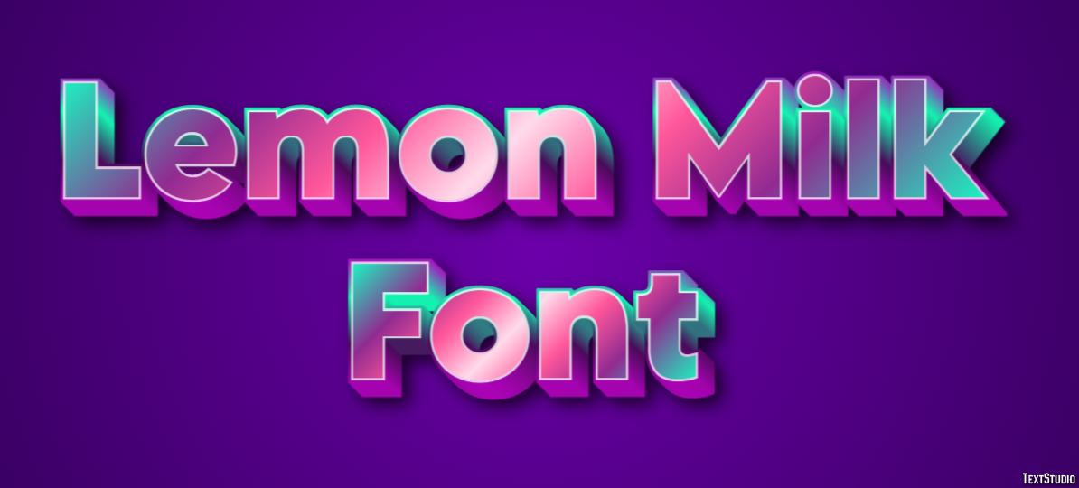 Lemon Milk Font Text Effect