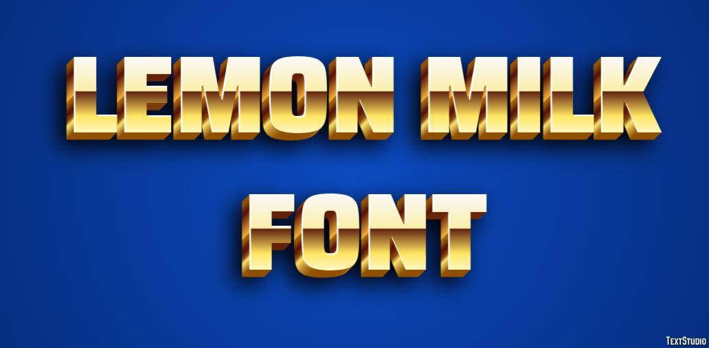 Lemon Milk Font Text Effect
