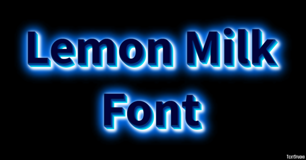Lemon Milk Font Text Effect