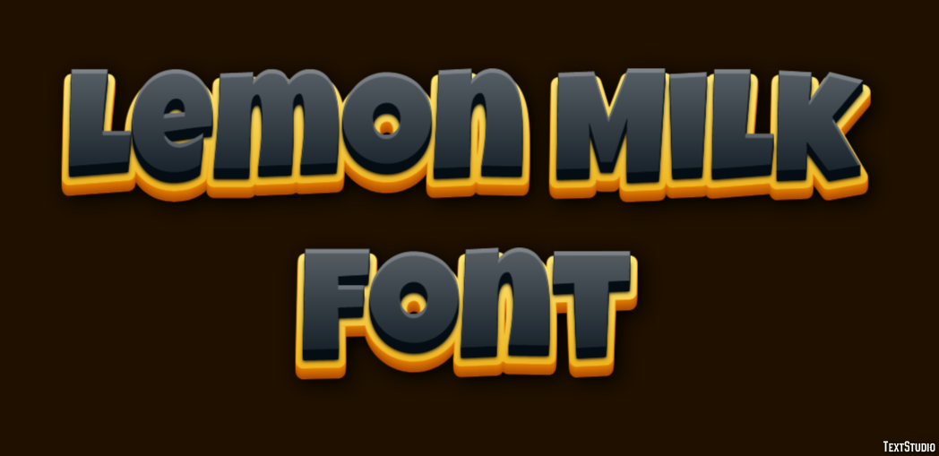 Lemon Milk Font Text Effect
