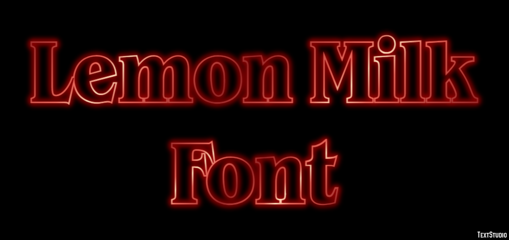 Lemon Milk Font Text Effect