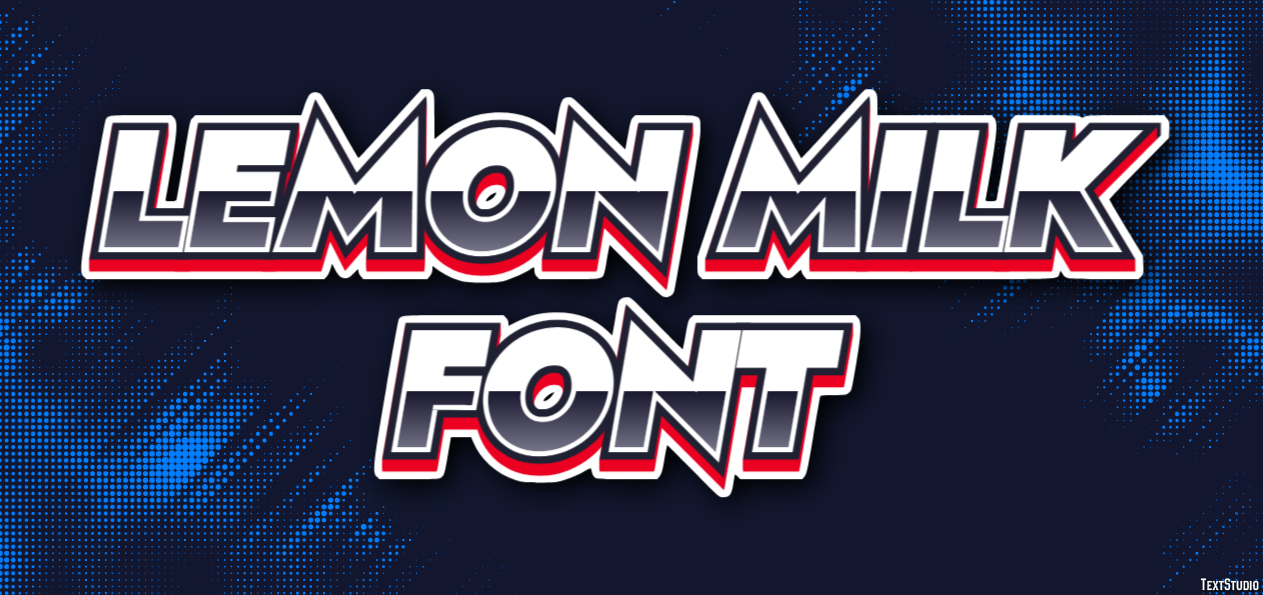Lemon Milk Font Text Effect