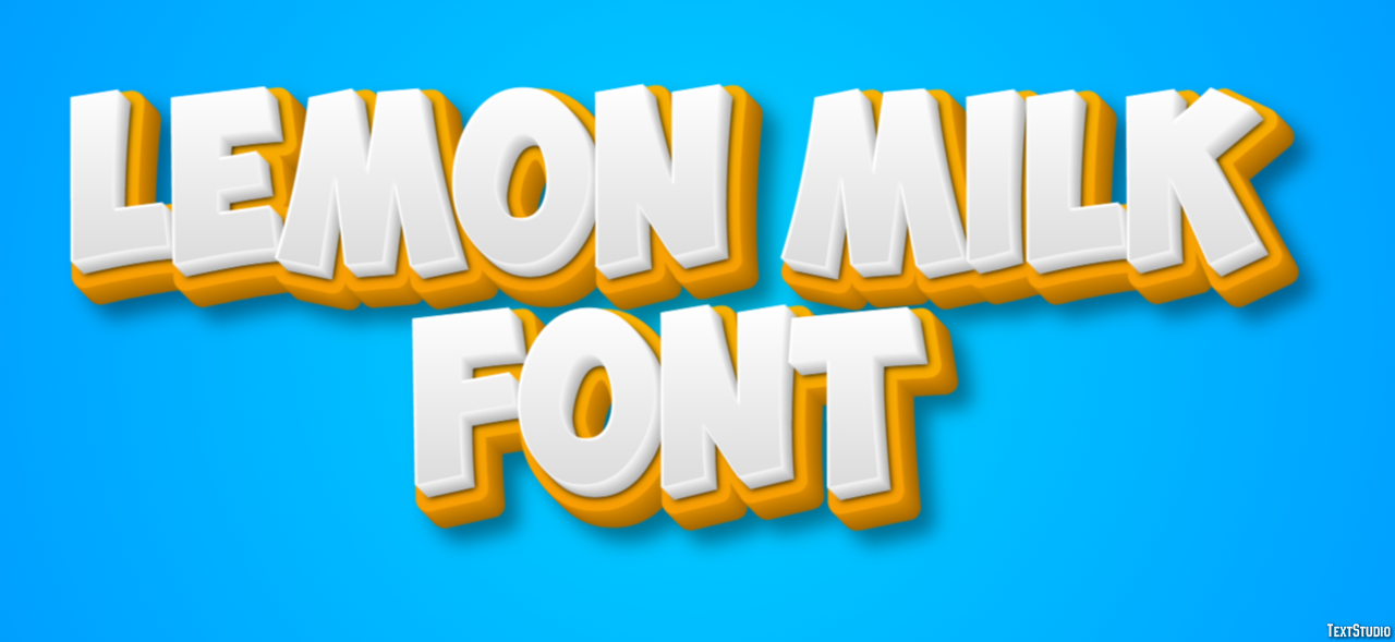 Lemon Milk Font Text Effect