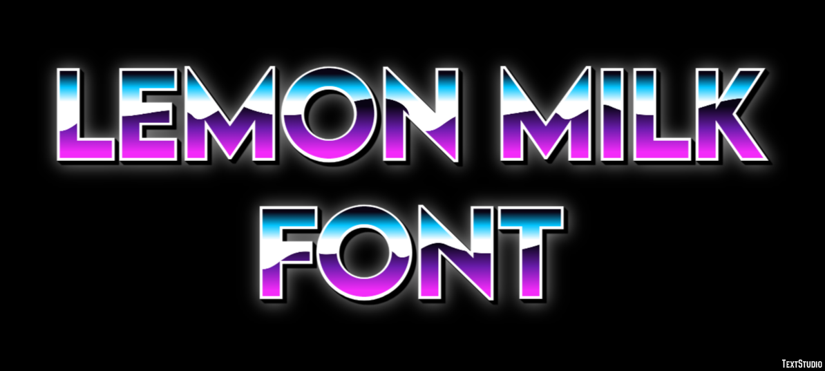Lemon Milk Font Text Effect