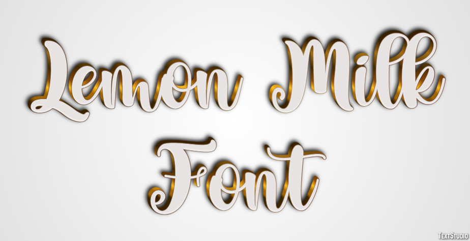 Lemon Milk Font Text Effect