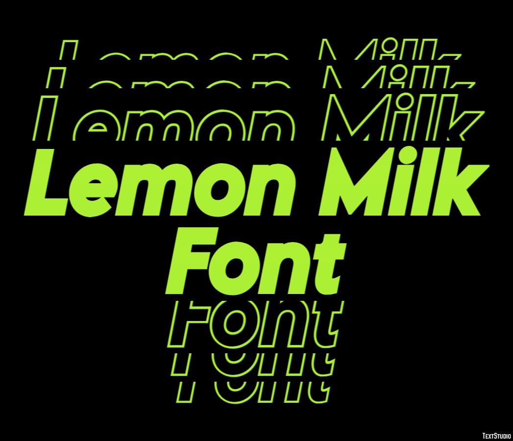 Lemon Milk Font Text Effect