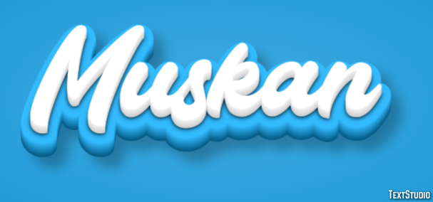 Muskan Text Effect
