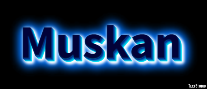 Muskan Efekt tekstowy