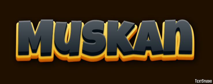Muskan Text Effect