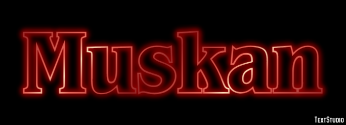 Muskan Text Effect