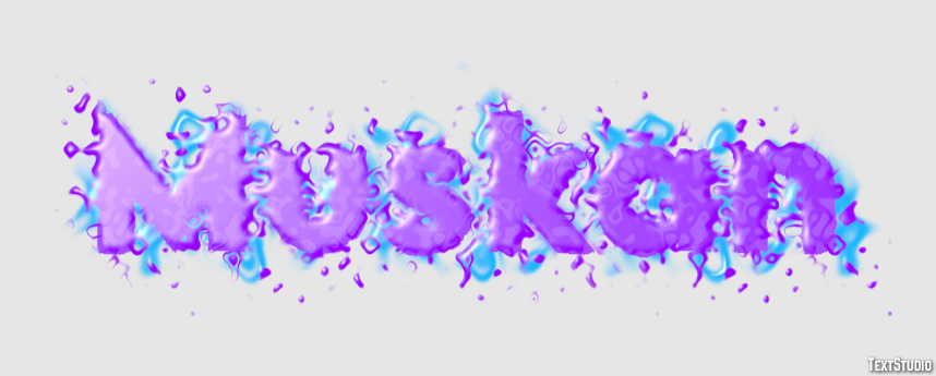 Muskan Text Effect