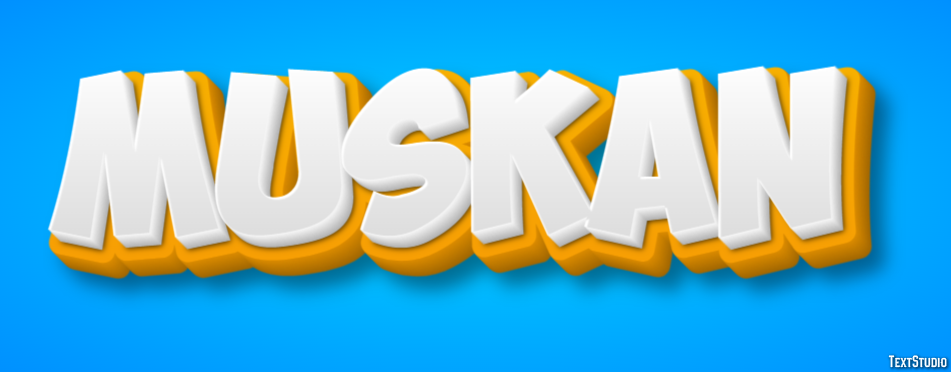 Muskan Text Effect