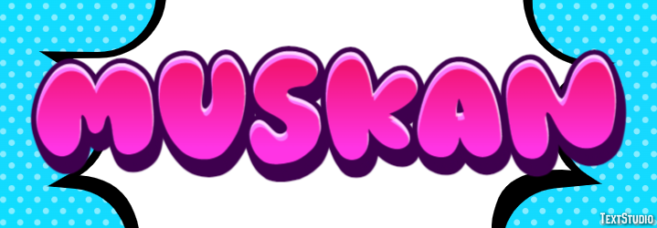 Muskan Text Effect