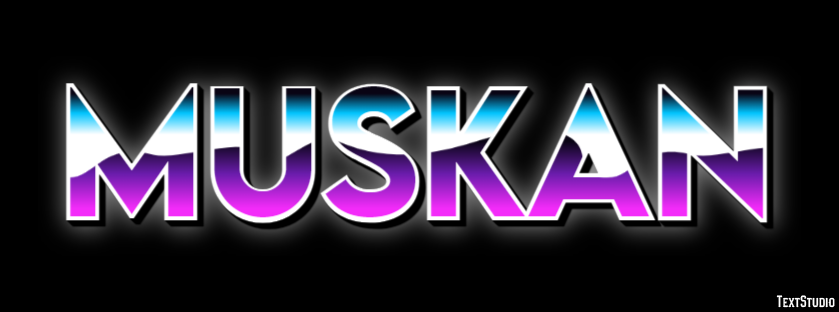 Muskan Text Effect