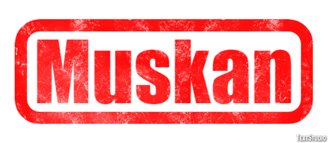 Muskan Efekt tekstowy