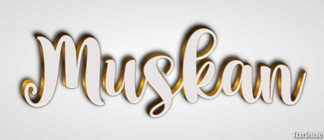 Muskan Text Effect
