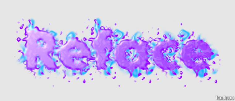 Reface Text effect