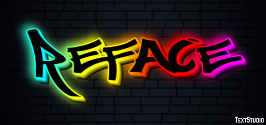 Reface Text effect