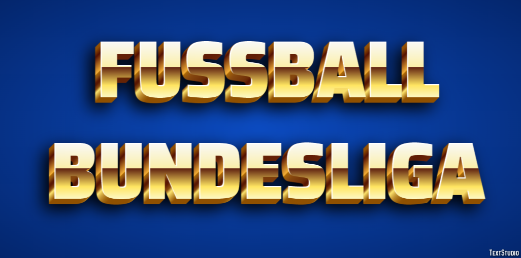 Fussball Bundesliga Tekst Effect