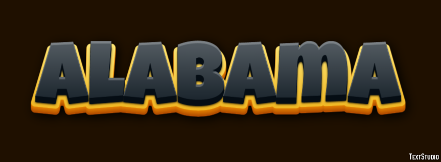 Alabama Text Effect
