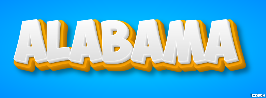 Alabama Text Effect