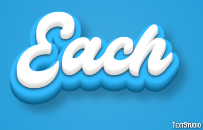 Each Tekst Effect