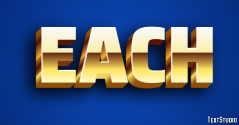 Each Text Effect