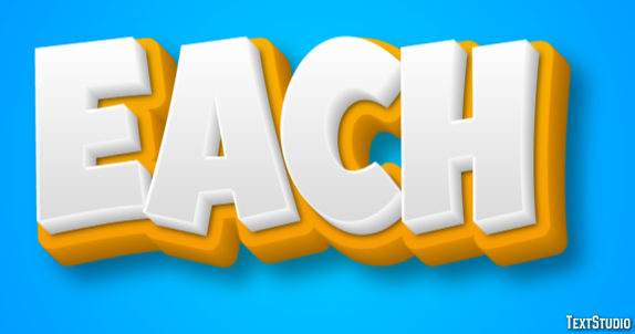 Each Text Effect