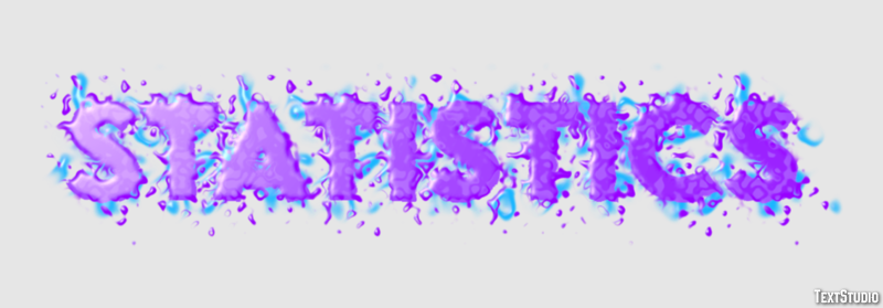 Statistics Text Effect