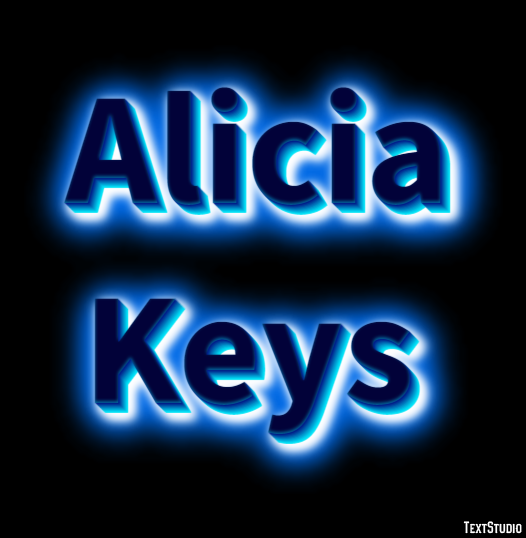 Alicia Keys Efeito de texto