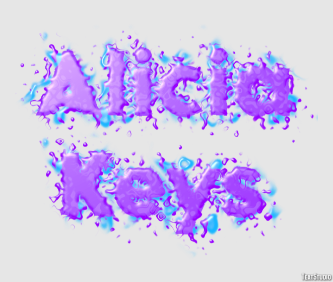 Alicia Keys Efeito de texto