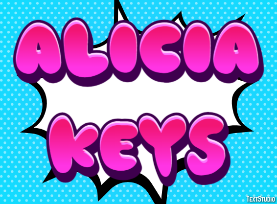Alicia Keys Efeito de texto