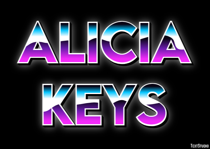 Alicia Keys Efeito de texto